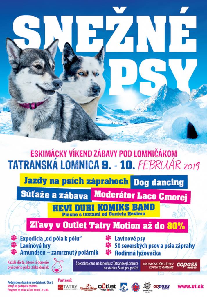 Snežné psy v Tatranskej Lomnici 