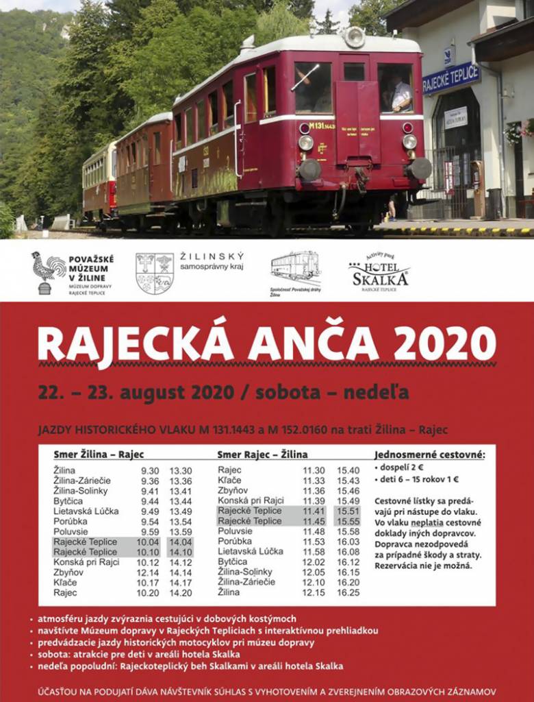 Obľúbené podujatie Rajecká Anča má už 10 rokov, plagát 2020