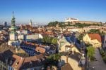 Bratislavské mestské dni, vyhlad, stare mesto, hrad, kostol, panorama