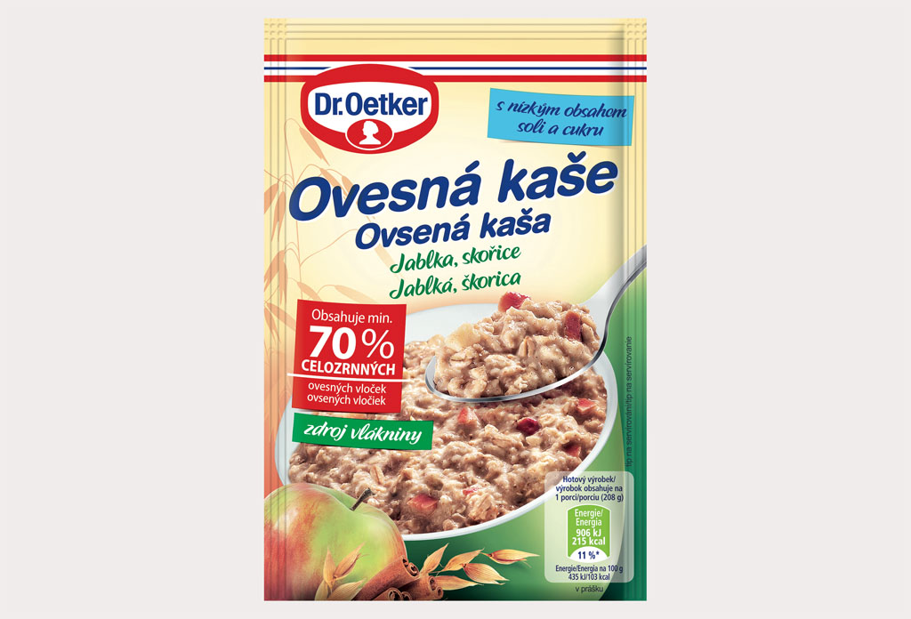 Dr Oetker prichádza s novou a vylepšenou receptúrou obľúbených ovsených kaší Dr_Oetker_Ovesna kasa Jablka Skorica