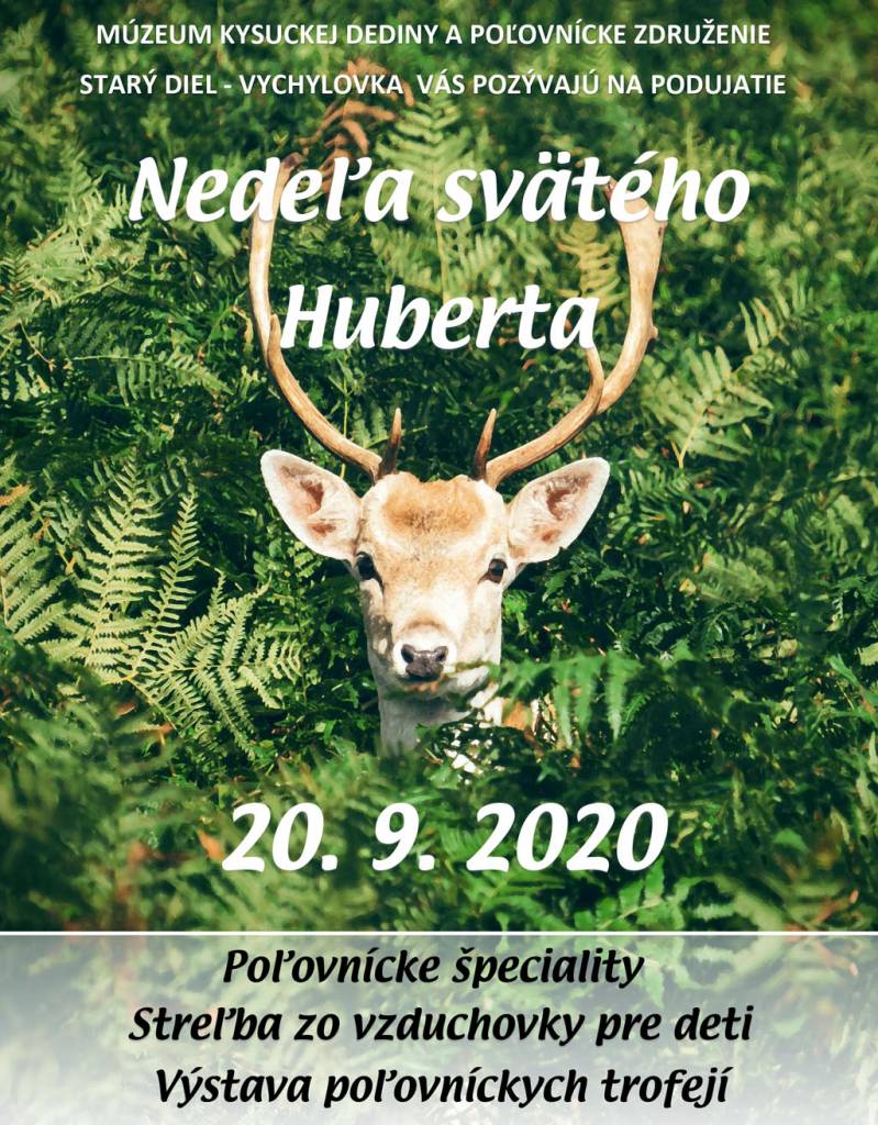 Nedeľa svätého Huberta 2020
