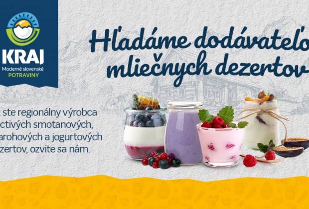 Potraviny Kraj hladanie dodavatelov mliecnych dezertov