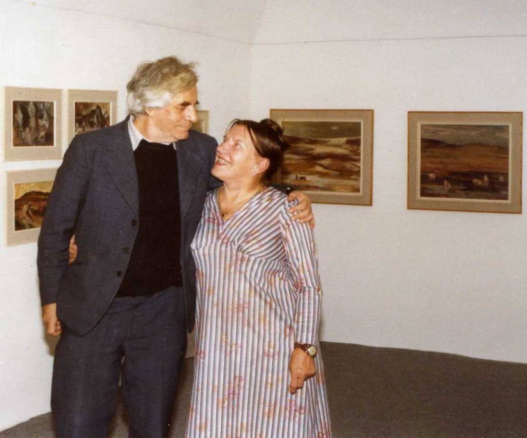 akad.maliar. Ctibor Belan s manželkou M.Medveckou