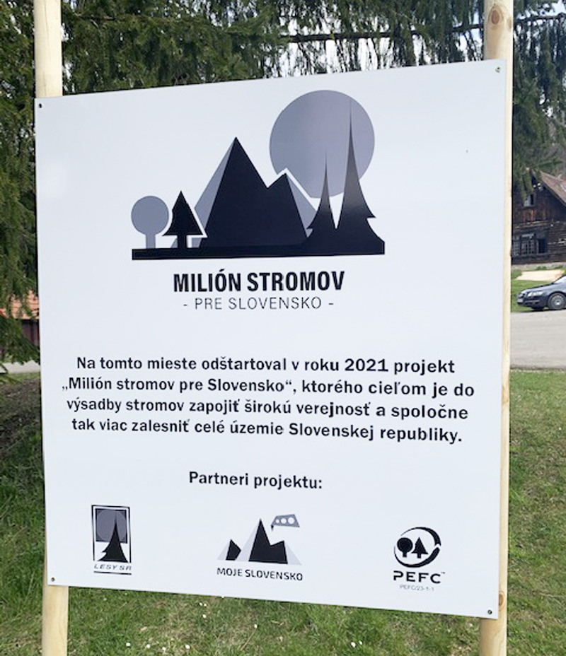 Milión stromov pre Slovensko, Lesy SR