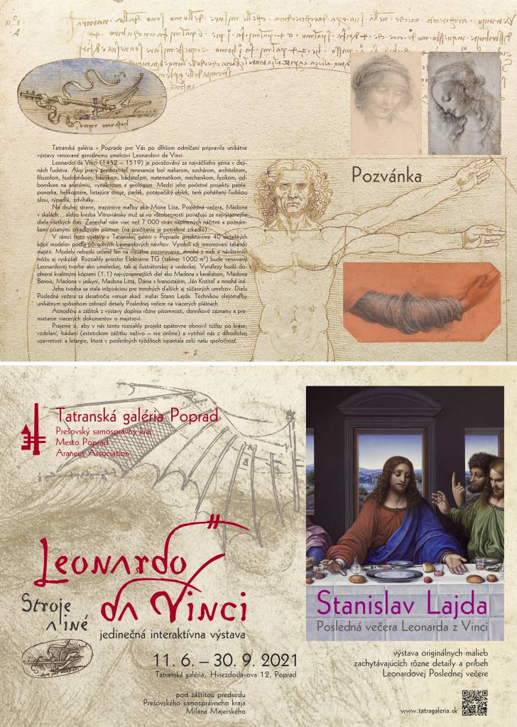 Leonardo da Vinci – Stroje a iné vynálezy i Posledná večera geniálneho majstra z Vinci