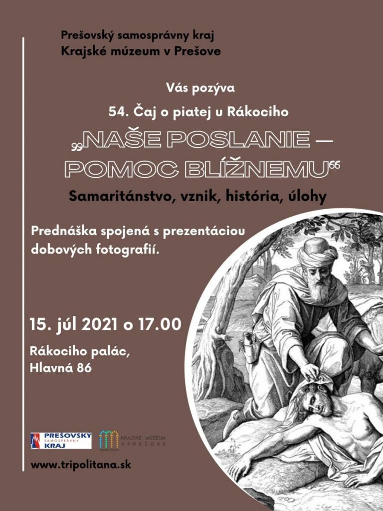 Čaj o piatej Prešov, samaritánstvo, kultúra, história, informácie o Slovenku, cetovný ruch, edukácia