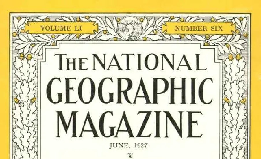 National Geographic Magazine 1927 06, Titulná Strana (1), lexikon.sk