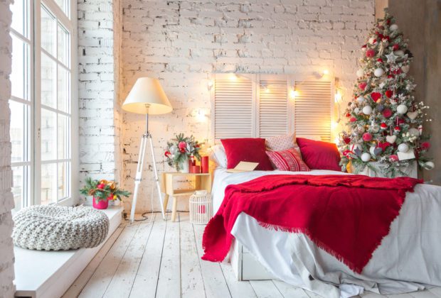 obliečky na posteľ, vianočné